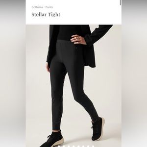 Athleta Stellar Tight black medium new with tags